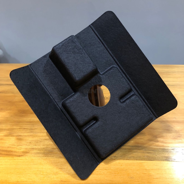 Black Pulp Molded Fiber Tray